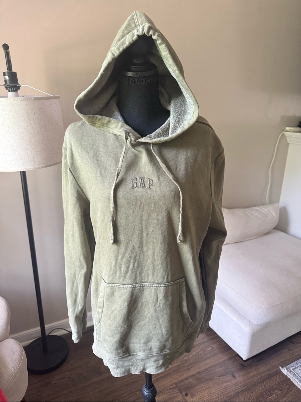GAP Olive Green Women's Hooded Pullover Sweatshirt